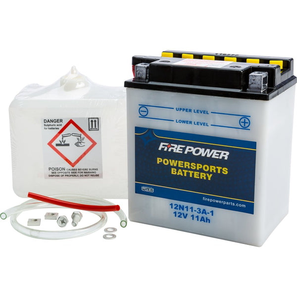 Fire Power Battery W/Acid 12n11 3a 1 12v
