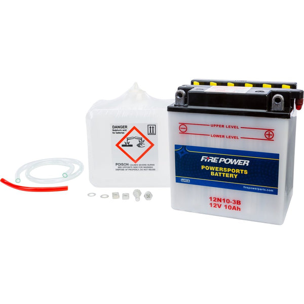 Fire Power Battery W/Acid 12n10 3b 12v