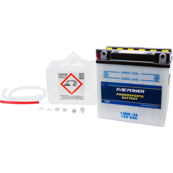 Fire Power Battery W/Acid 12n9 3a 12v