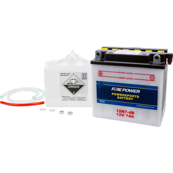 Fire Power Battery W/Acid 12n7 4b 12v