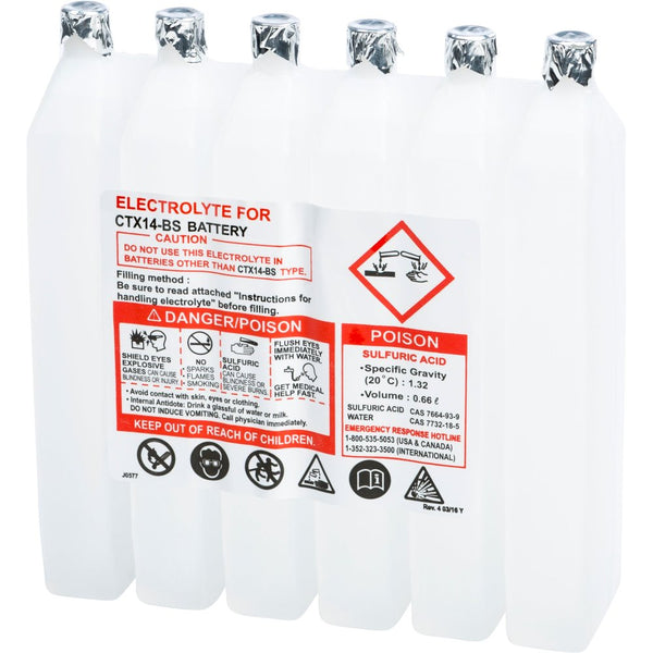 Fire Power Sealed Battery Electrolyte Pack 660cc