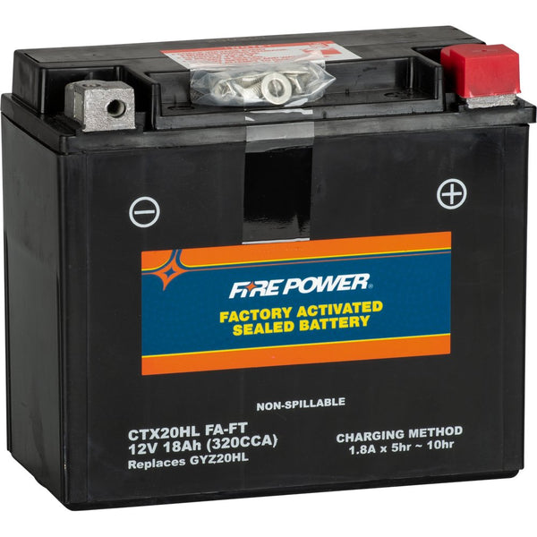 Fire Power Battery Ctx20hl (Fa) Ft Sealed Factory Activated