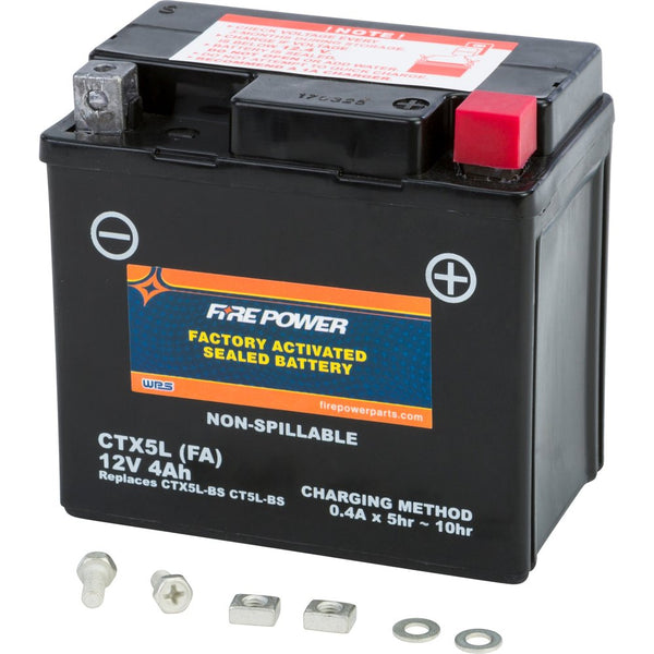 Fire Power Battery Ctx5l Sealed Factory Activated