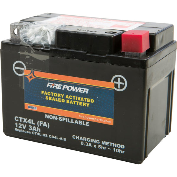 Fire Power Battery Ctx4l/Ct4l Sealed Factory Activated