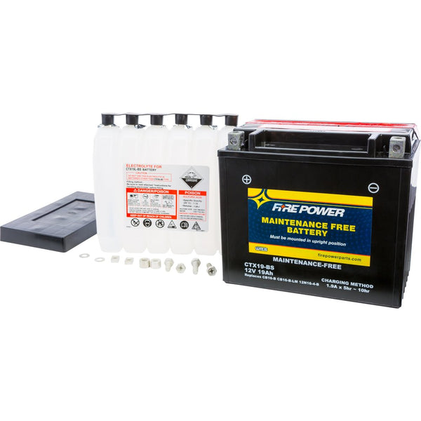 Fire Power Battery Ctx19 Bs Maintenance Free