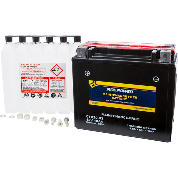 Fire Power Battery Ctx20 Bs Maintenance Free