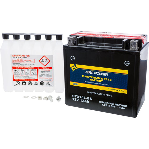 Fire Power Battery Ctx14l Bs Maintenance Free