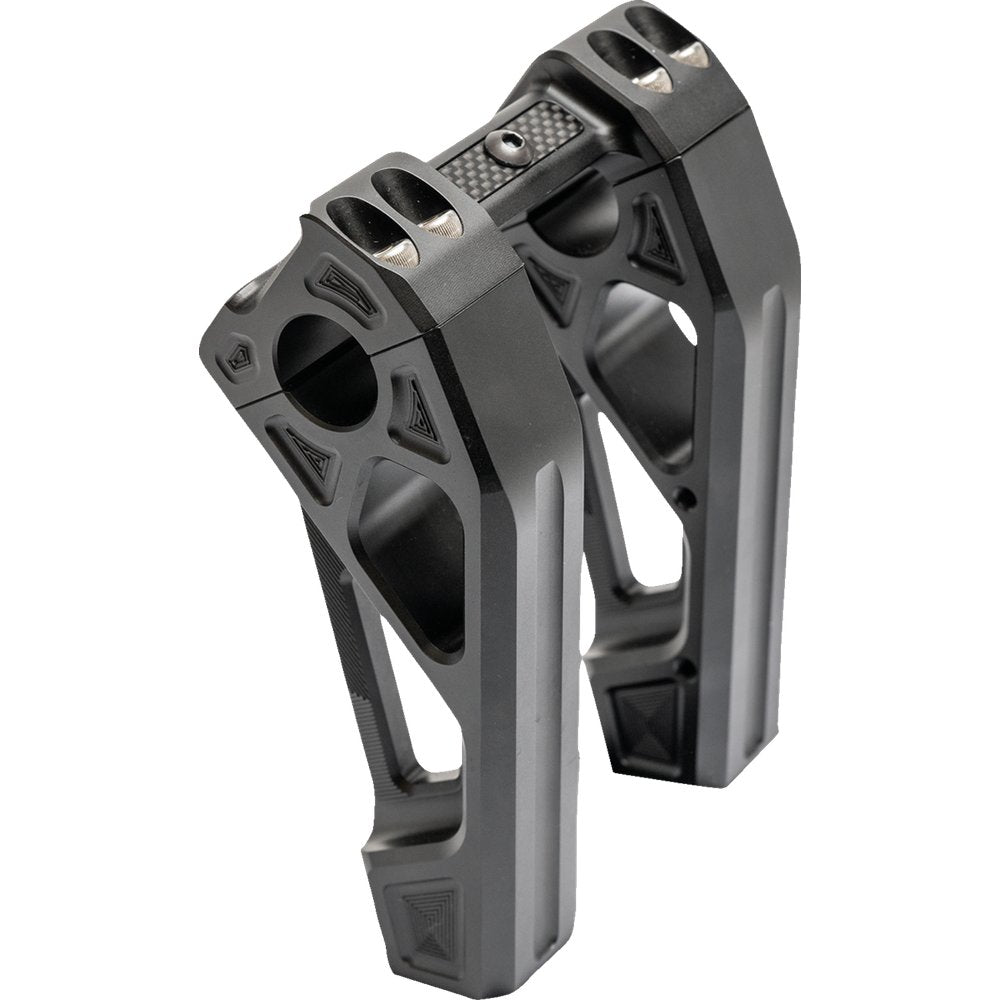 KODLIN USA Fastback Risers - Includes Clamp - 6" - Black K55129