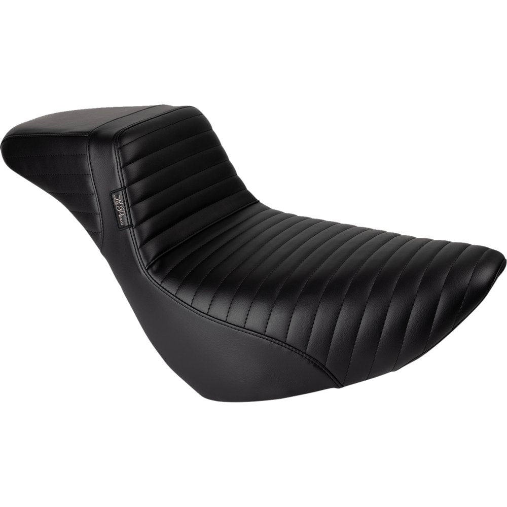 LE PERA Kickflip Daddy Long Legs Low Rider Seat - Pleated - Black - FL/FX '18-'24 LYR-590DLPT