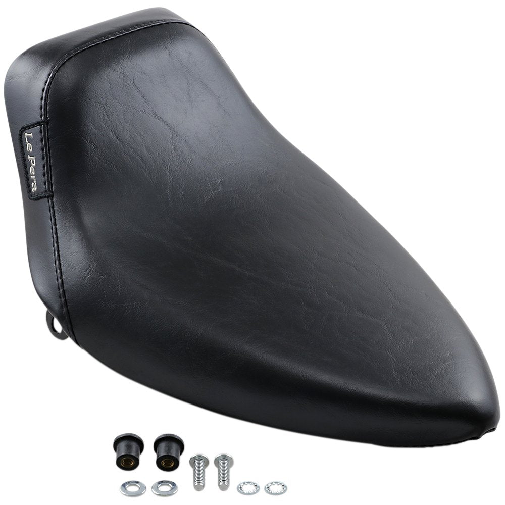 LE PERA Bare Bones Solo Seat - Smooth - Black - FX/FL '64-'84 LN-002