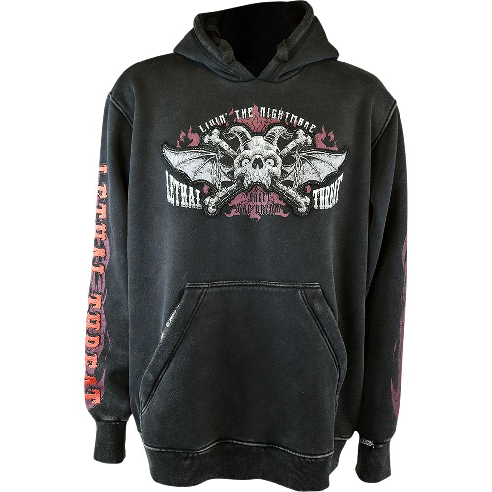 LETHAL THREAT Livin' the Nightmare Hoodie - Black - 3XL HD84065XXXL