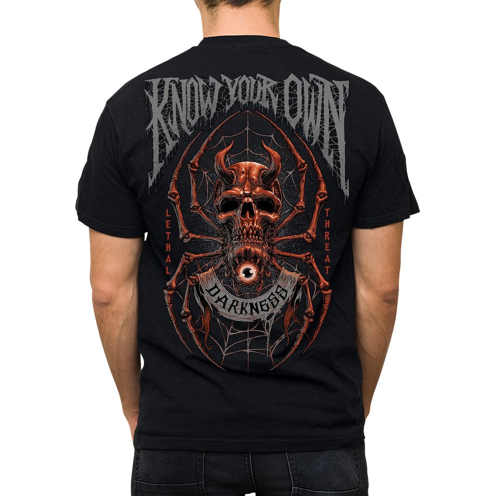 LETHAL THREAT Know Your Darkness T-Shirt - Black - 3XL LT20902XXXL