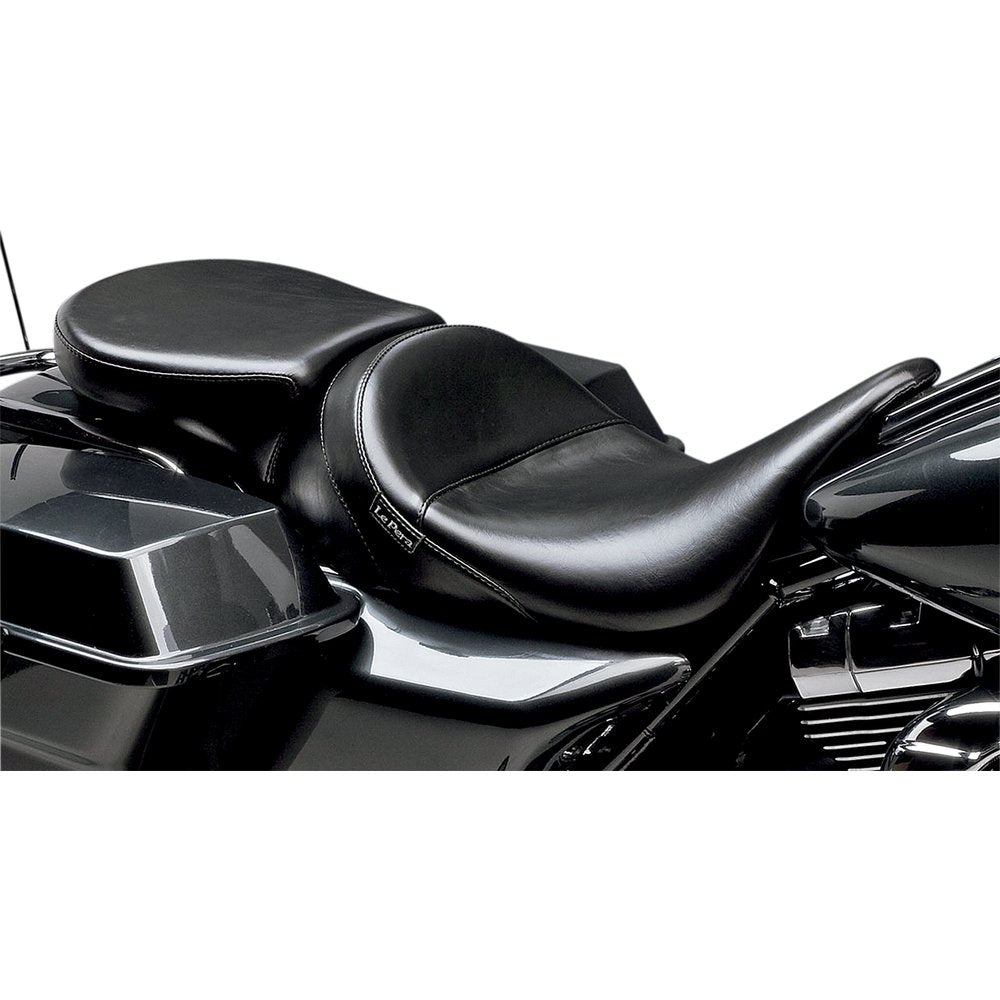 LE PERA Aviator Pillion Pad - Wide - Smooth - Black - FL '08-'23 LK-017PDX