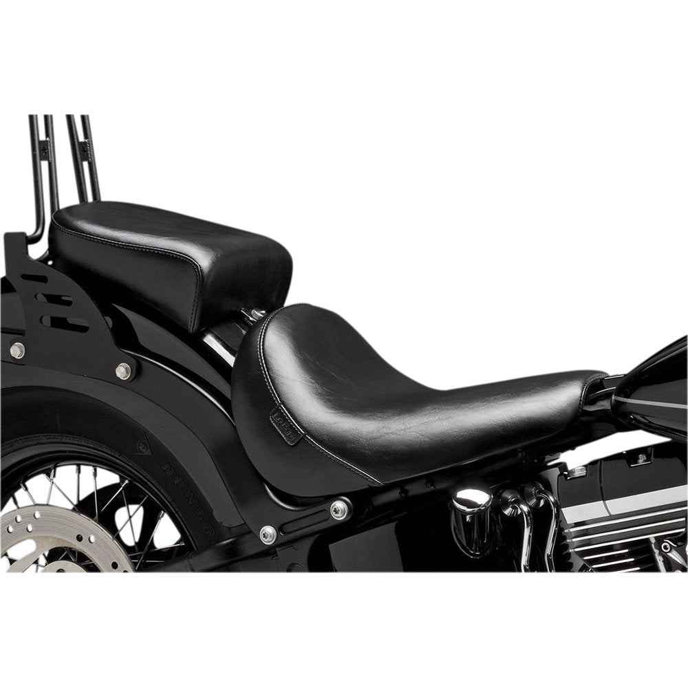 LE PERA Bare Bones Pillion Pad - Deluxe - Smooth - Black - FLS/FXS '11-'17 LKS-007PDX