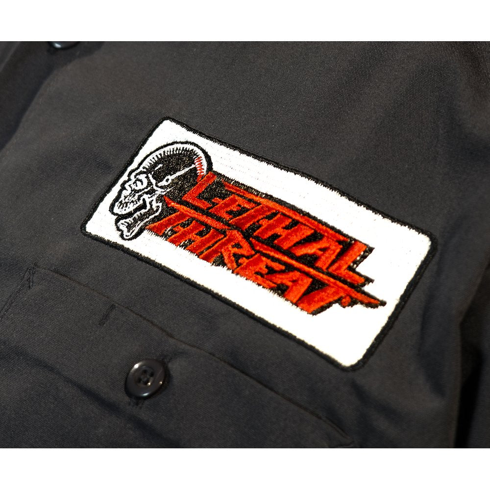 LETHAL THREAT Motorhead Garage Shop Shirt - Gray - XL DG60177XL