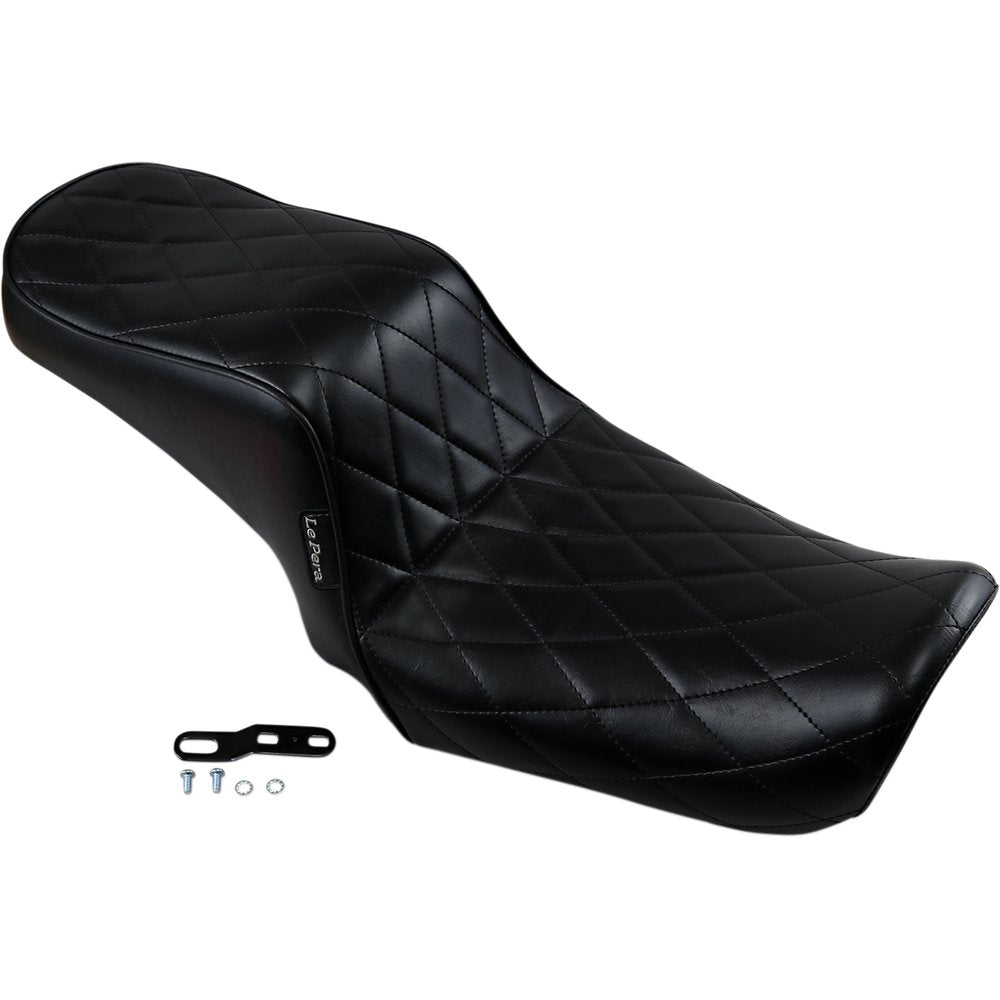 LE PERA Cherokee Seat - Diamond Pleated - Black - FL/FX '06-'17 LK-021DM