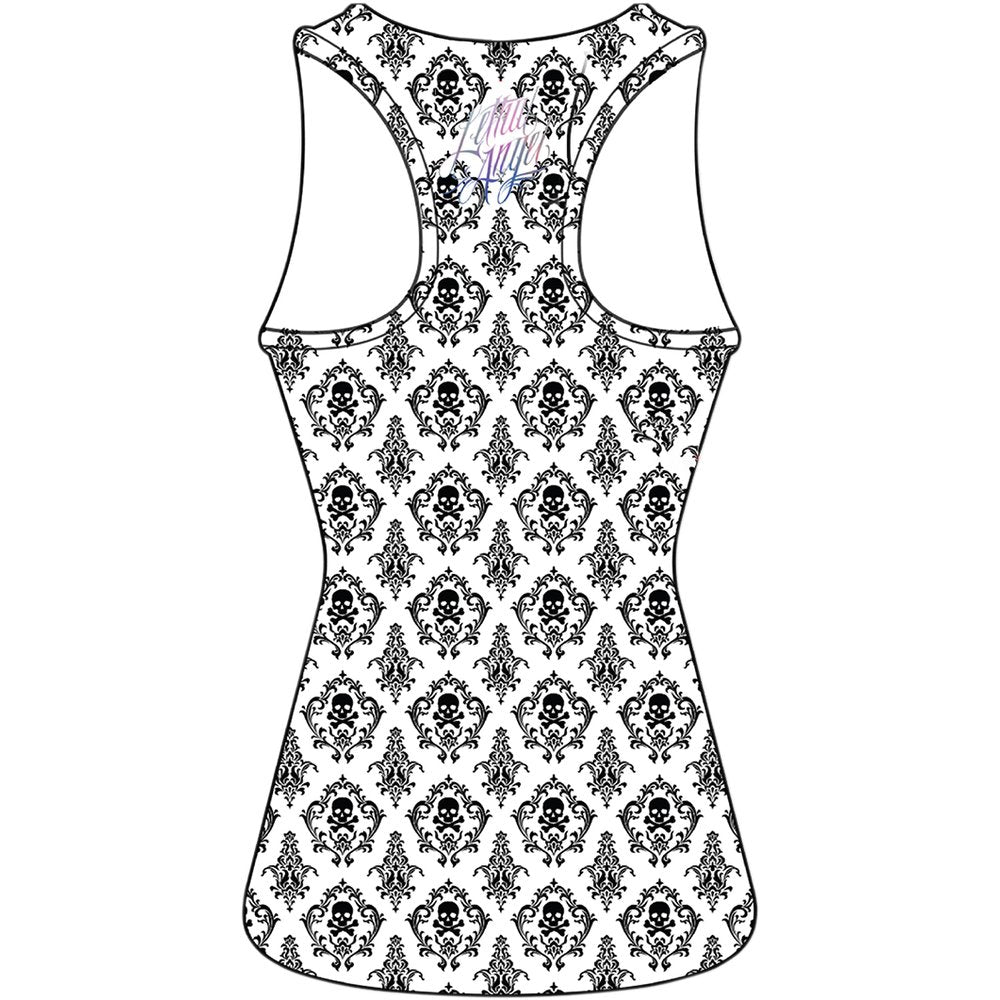 LETHAL THREAT Women's Painted Soul Tank Top - White - Large LA20472L