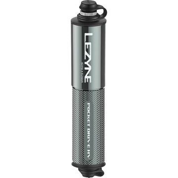 LEZYNE Pocket Hand Pump - High-Volume - Gloss Gray 1MPPKDRHVV119