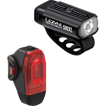 LEZYNE Hectro Drive 500XL / KTV Pair - Front & Back - LED - 500 lm / 150 lm 1LED9PV1204