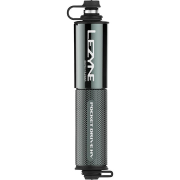 LEZYNE Pocket Hand Pump - High-Volume - Gloss Gray 1MPPKDRHVV119