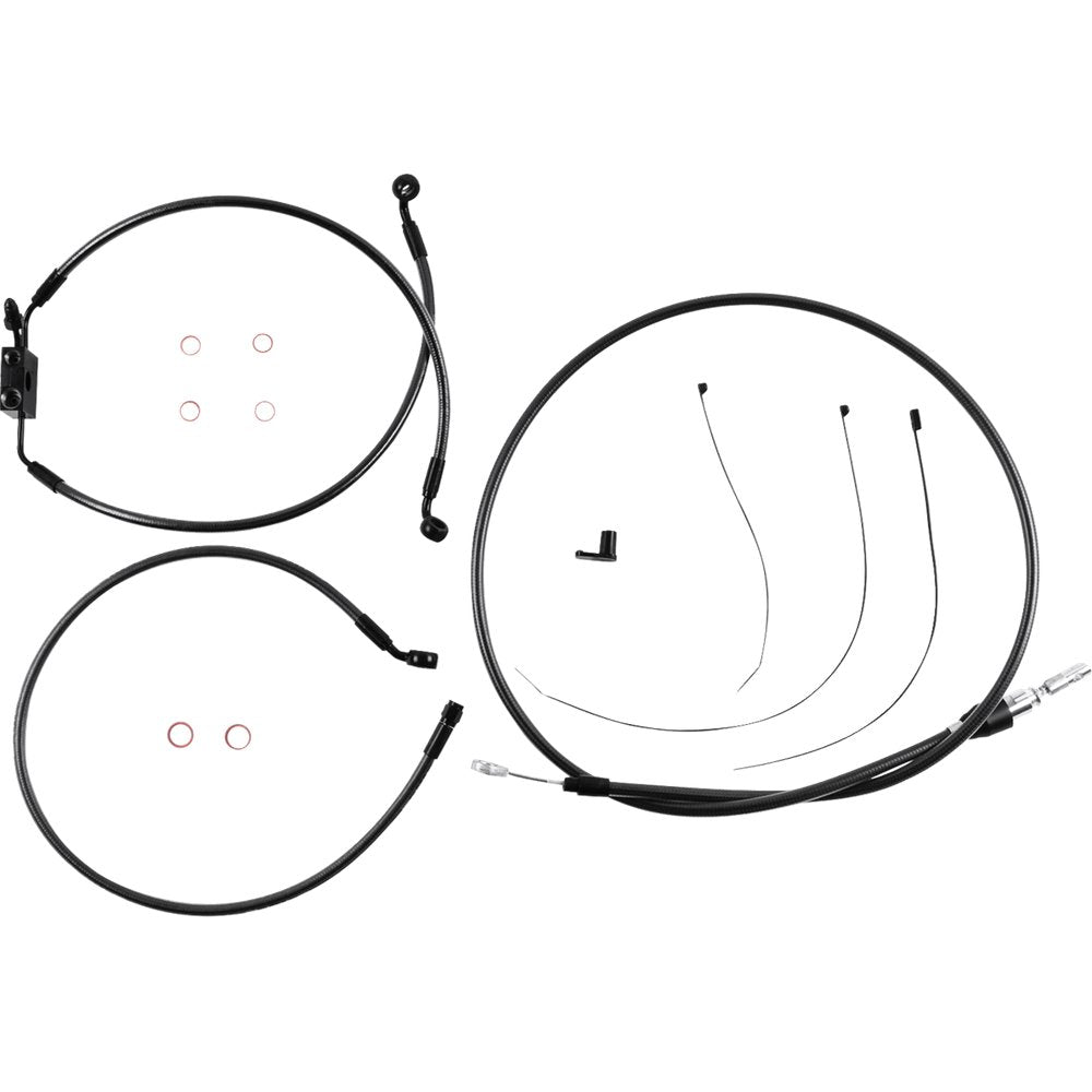 MAGNUM SHIELDING Black Pearl* Designer Handlebar Installation Kit - 10" - FXLR/FXFB/S 4871125