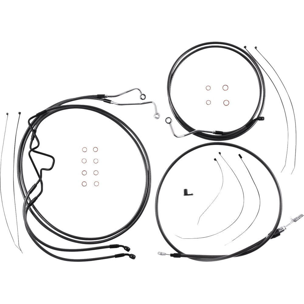MAGNUM SHIELDING Black Pearl* Designer Handlebar Installation Kit - 6" - '21-'23 FLTR 4871216