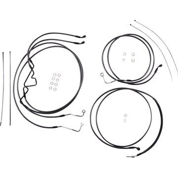 MAGNUM SHIELDING Black Pearl* Designer Handlebar Installation Kit - 10" - '17-'20 FLHR 487925