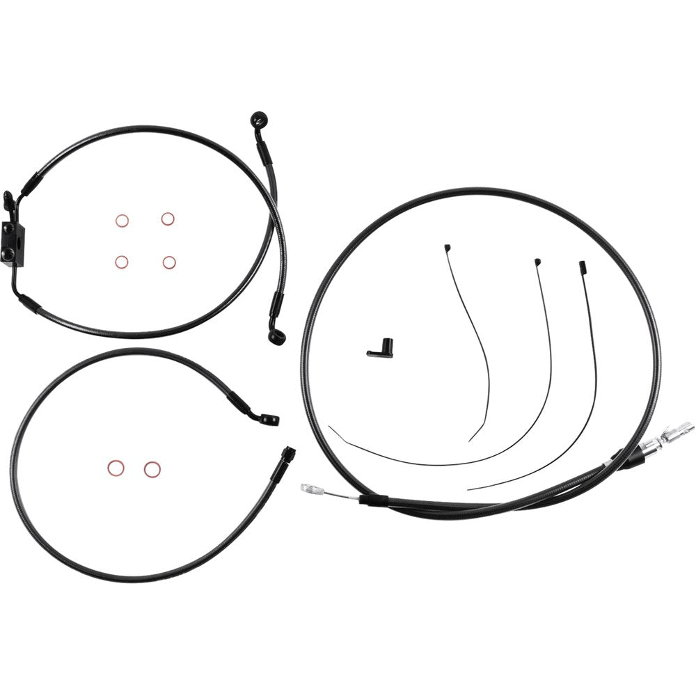 MAGNUM SHIELDING Black Pearl* Designer Handlebar Installation Kit - 6" - FXLR/FXFB/S 4871126