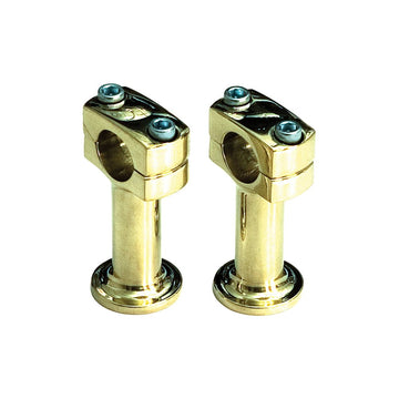 Post Style Risers Brass 3"