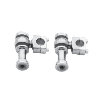 Offset Post Style Risers Chrome 3"X2" Off Set