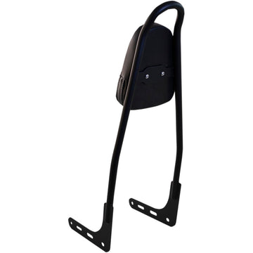 MOTHERWELL One-Piece Sissy Bar - Black - With Pad 156T-18-MB-WP