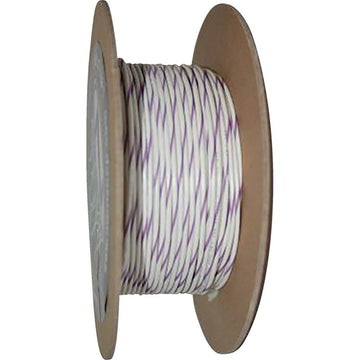 NAMZ 100' Wire Spool - 20 Gauge - White/Violet NWR-97-100-20