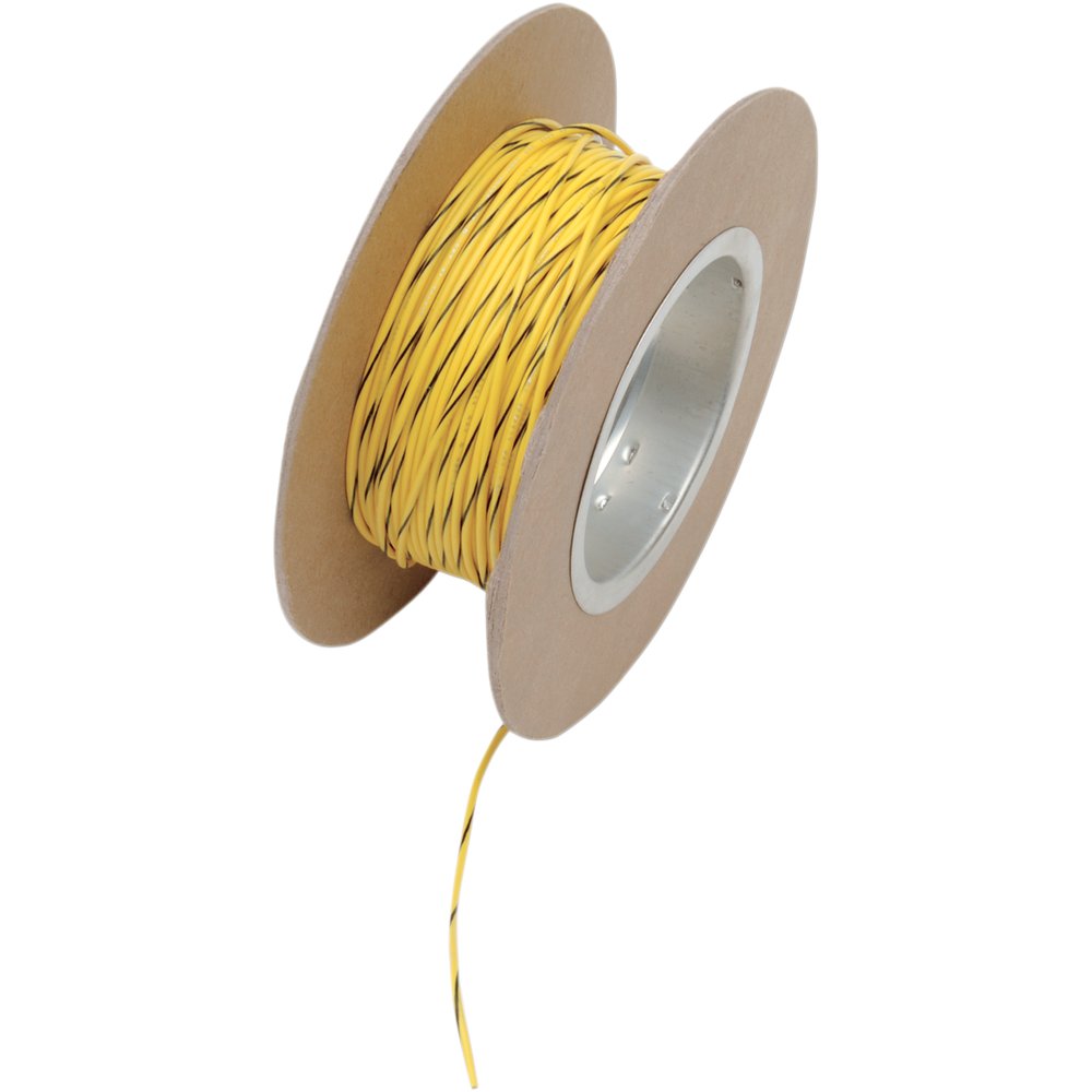 NAMZ 100' Wire Spool - 18 Gauge - Yellow/Black NWR-40-100