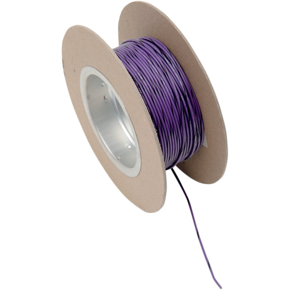 NAMZ 100' Wire Spool - 18 Gauge - Violet/Black NWR-70-100