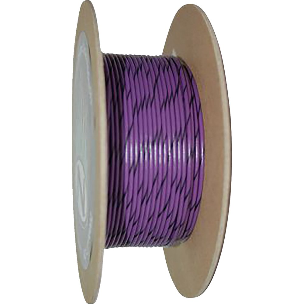 NAMZ 100' Wire Spool - 20 Gauge - Violet/Black NWR-70-100-20