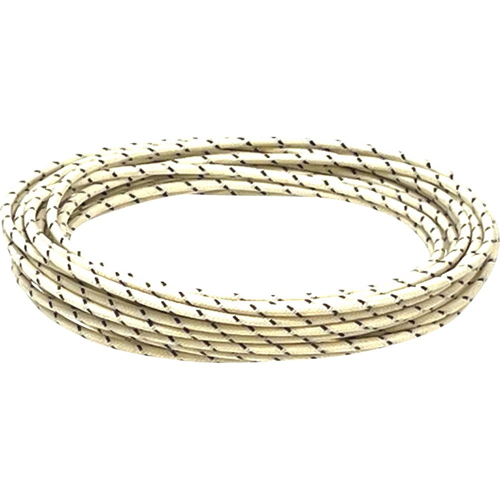 NAMZ 25' Cloth-Braided Wire Spool - 16 Gauge - White/Black NCBW-90