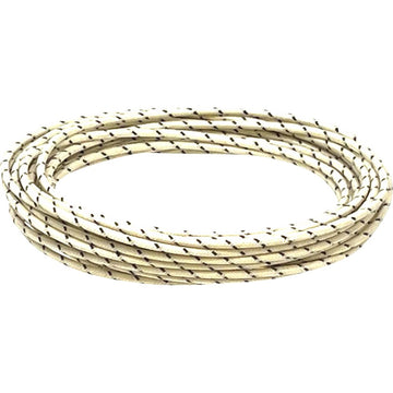 NAMZ 25' Cloth-Braided Wire Spool - 16 Gauge - White/Black NCBW-90