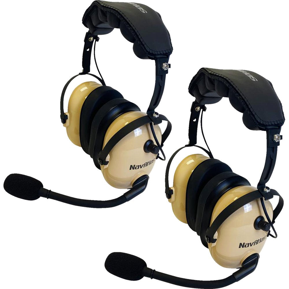 NAVATLAS Communication System - Over-the-Head Headset - Beige NIO232PK