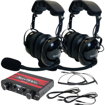 NAVATLAS Communication System - Over-the-Head Headset - Black NIO231PK