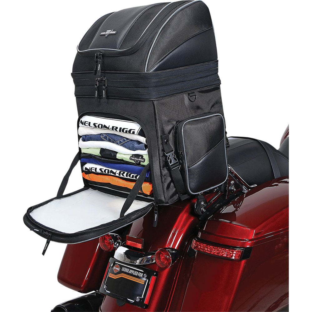 NELSON RIGG Destination Backrest Rack Bag - Black NR-230