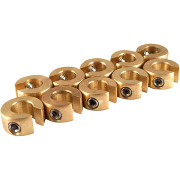 NO-MAR Wheel Weights - 1/4 oz - Brass - 10 Pack WT-SPK10BR-25