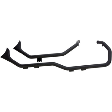 PAUGHCO Side by Side Upsweep Exhaust System - Black 719-4-SBSB