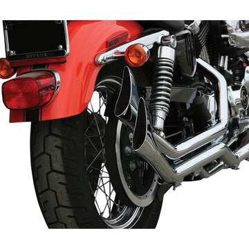 PAUGHCO Side by Side Upsweep Exhaust System - Chrome 719-3-SBS
