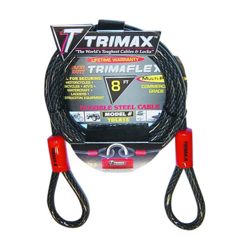 TRIMAX Cable Lock - Dual Loop - 8' TDL815