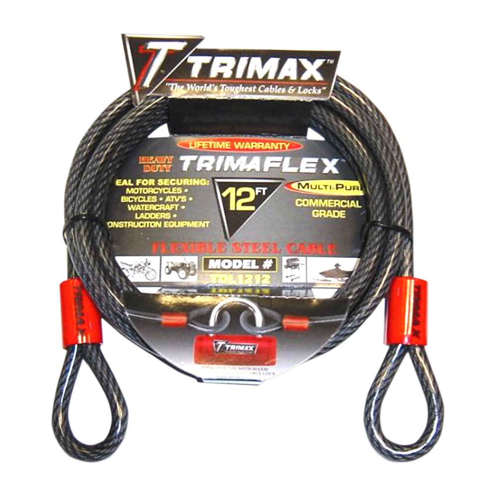 TRIMAX Cable Lock - Dual Loop - 12' TDL1212