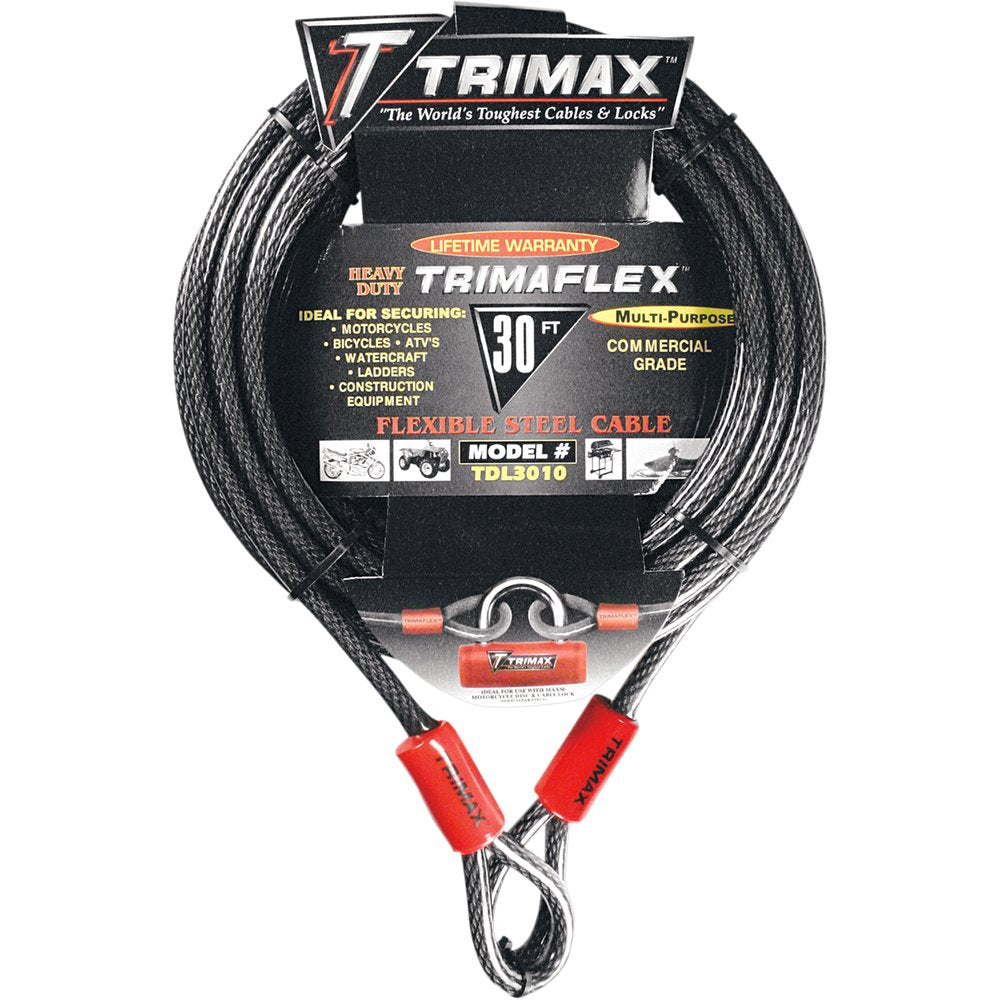 TRIMAX Cable Lock - Dual Loop - 30' TDL3010