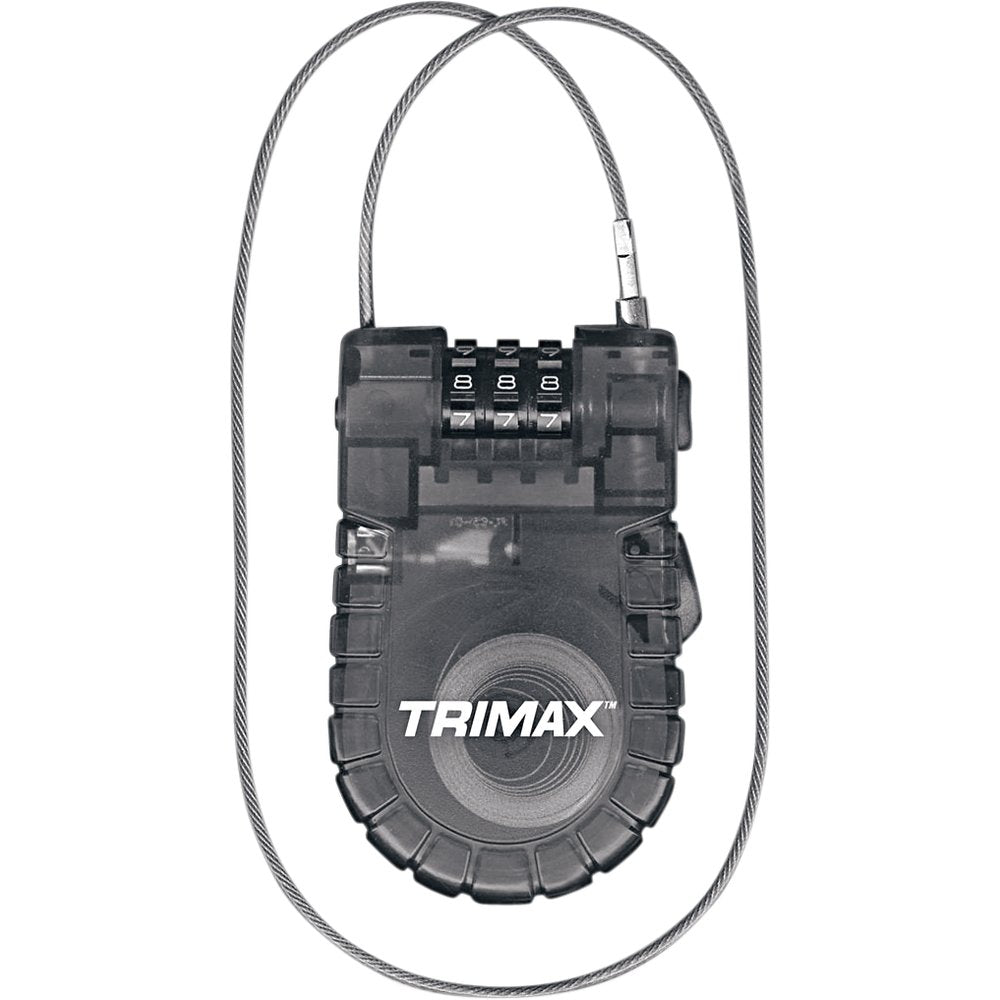 TRIMAX Cable Combination Lock - Retractable T33RC