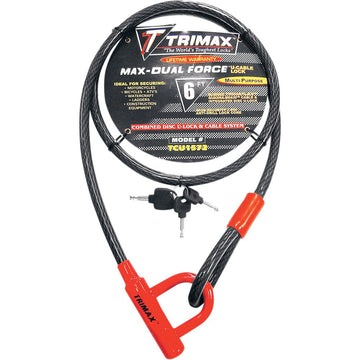 TRIMAX U-Lock and Cable Locks - 72" TCU1572
