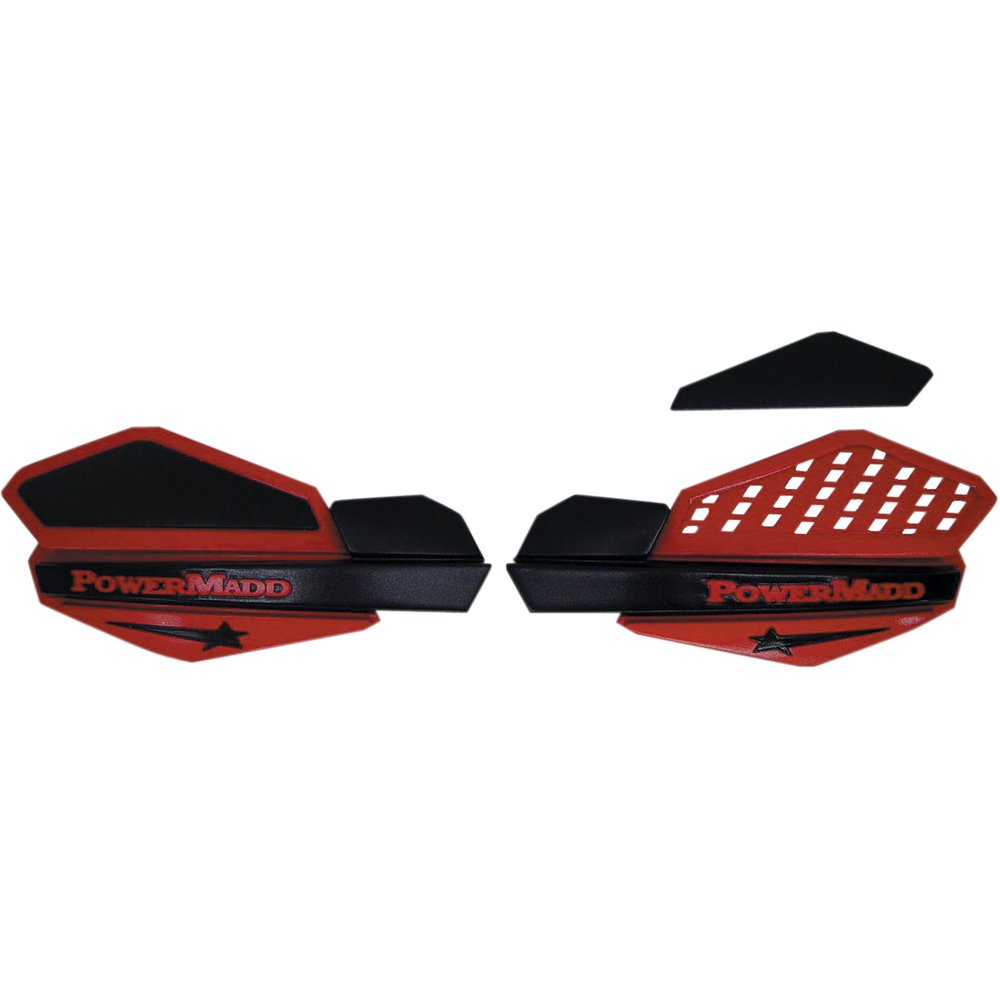 POWERMADD Star Series Handguards - Red/Black 34202
