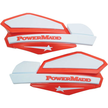 POWERMADD Star Series Handguards - Red/White 34222